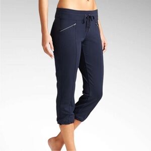 Athleta Metro Slouch Navy Capri Joggers